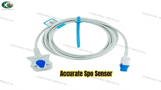 Watch:Compatible Siemens 7 Pin Direct Spo2 Sensor Adult Finger Soft 2.8M 