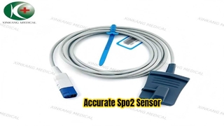 Watch:Compatible HP 8 Pin Direct Spo2 Sensor Adult Finger Soft 2.8M 