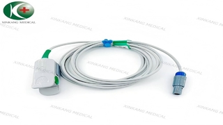 Uhr: Kompatibler Choicemed 6-Pin-Single-Cut-Direct-Spo2-Sensor-Fingerclip für Erwachsene, 2,8 m