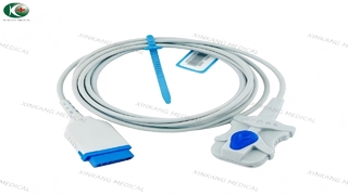 Watch:Compatible GE 11Pin Direct Spo2 Sensor Adult Finger Soft 2.8M 