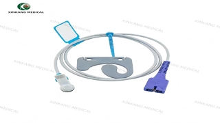 Watch: Compatible Nellcor 9 Pin Oximax Spo2 Sensor Adult Ear Clip 1M 