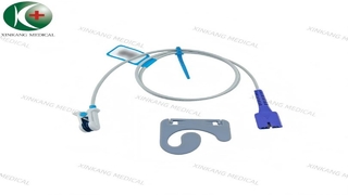 Watch:Compatible Nellcor Oximax 9 Pin Spo2 Sensor Adult Ear Clip 1M 