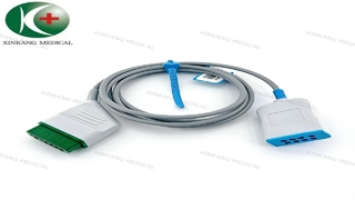 Watch:Compatible Nihon Kohden 12 Pin ECG Trunk Cable 