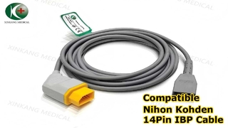 Watch: Compatible Nihon Kohden 14Pin IBP Cable Utah
