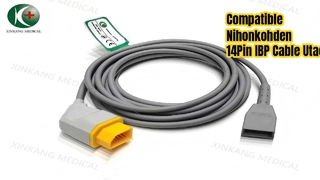 Watch: Compatible Nihonkohden 14Pin IBP Cable Utach