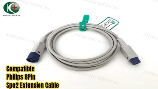 Watch: Compatible Philips 8Pin Spo2 Extension Cable