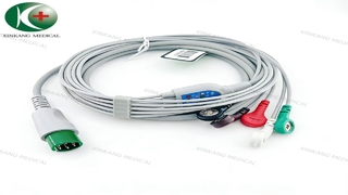 Watch:Compatible Rainbow 5 Pin  5-Lead ECG Cable