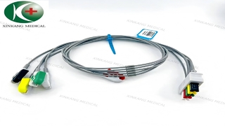 Watch:Compatible Siemens 5-Lead ECG Lead Wire