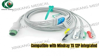 Watch:Compatible with Mindray T5 12P integrated five-lead clip with European standard IEC