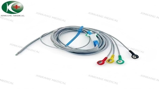 Watch:Half  ECG Cable 4 Leads Snap Type IEC 