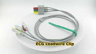 Watch:Compatible Mindray、Siemens 3 Lead ECG Leadwire Clip Type IEC 