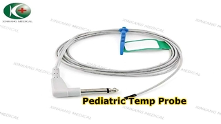 Watch:Compatible YSI 400、700 6.3 Pin Temperature Probe Pediatric Rectal